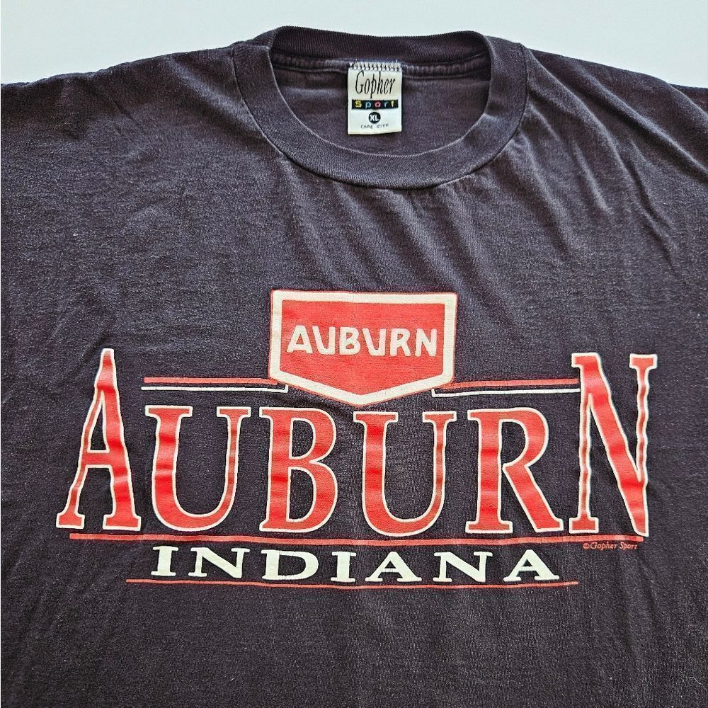 Vintage Indiana Auborn Cord Duesenberg Antique Car Museum Graphic Tee T-Shirt XL - Picture 3 of 9